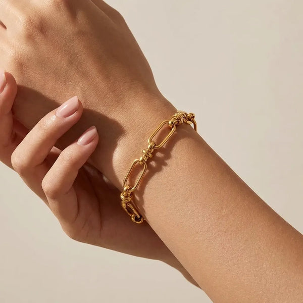 Gold Chain Bracelet Waterproof Stainless Steel – Joie d'Or