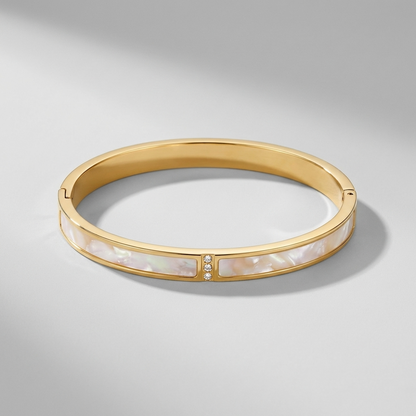 Sarah White Bangle - Joie d’Or