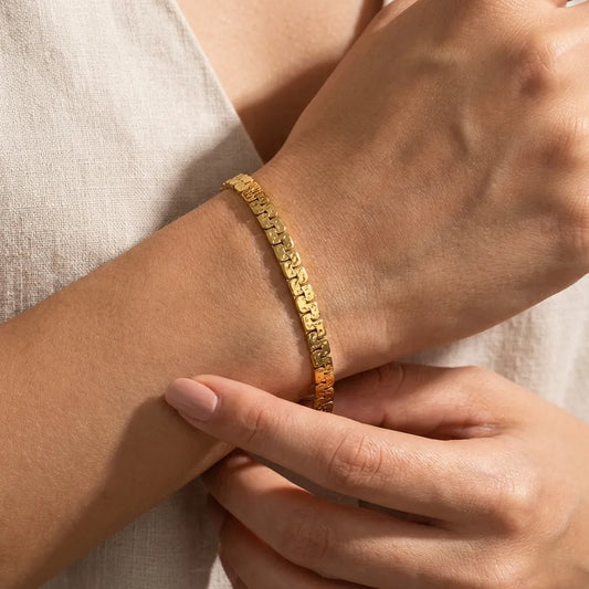 Emma Link Gold Bracelet - Joie d’Or