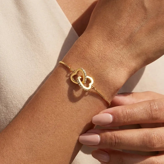 Sofia Linked Hearts Bracelet - Joie d’Or