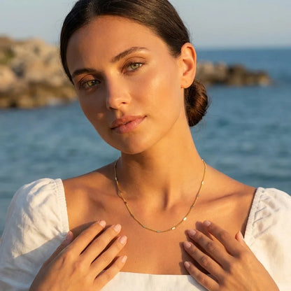 Aria Gold Dot Necklace - Joie d’Or