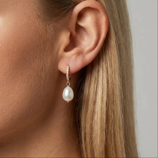 Élise Baroque Pearl Earrings - Joie d’Or