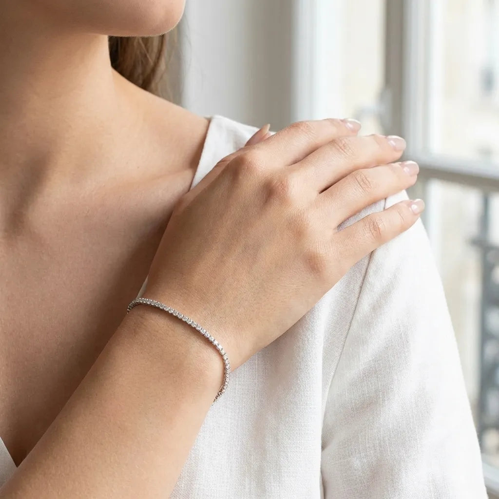 Sophie Lumière Tennis Bracelet - Joie d’Or