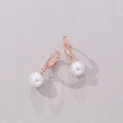 Anaïs Pavé Pearl Earrings - Joie d’Or