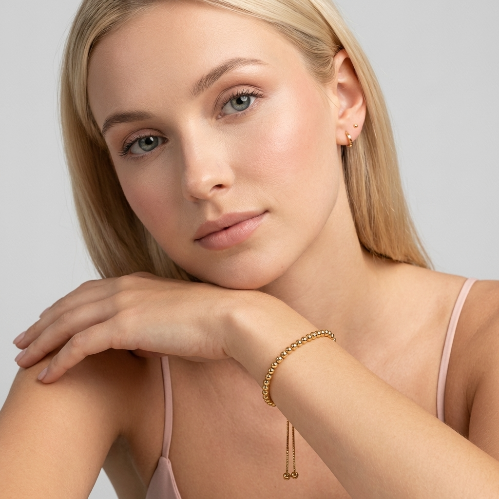 Beaded Gold Bracelet - Joie d’Or