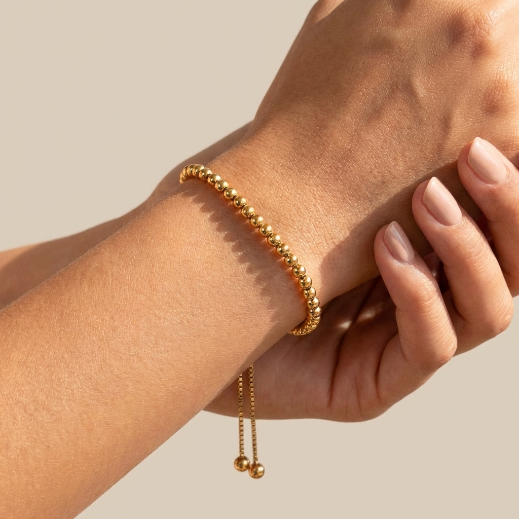 Beaded Gold Bracelet - Joie d’Or