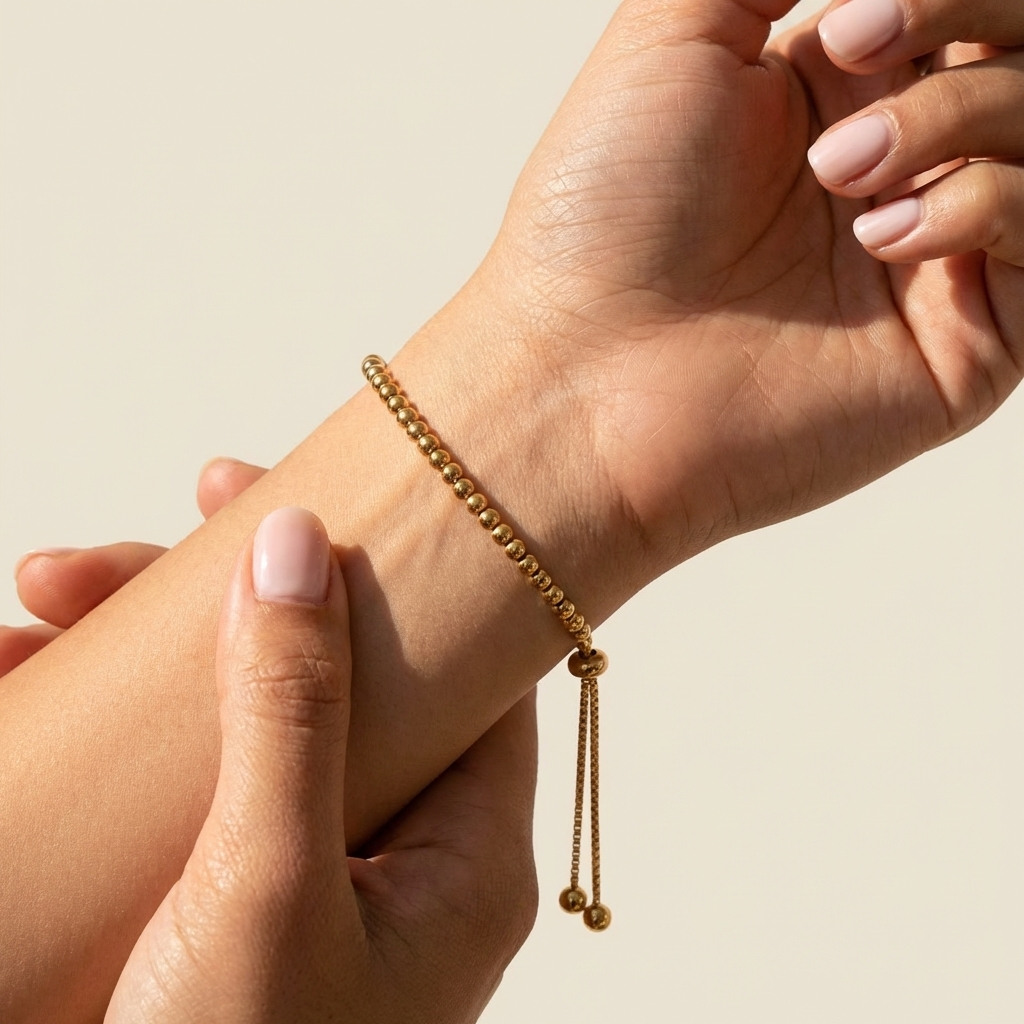Beaded Gold Bracelet - Joie d’Or