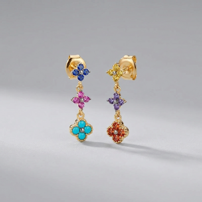 Aurélie Glimmer Cluster Earrings - Joie d’Or