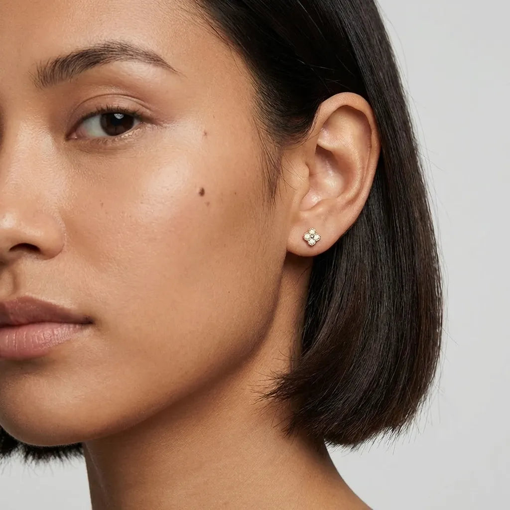 Aurélie Sparkle Stud Earrings - Joie d’Or