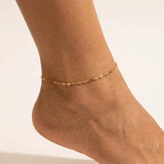 Charlotte Gold Chain Anklet - Joie d’Or
