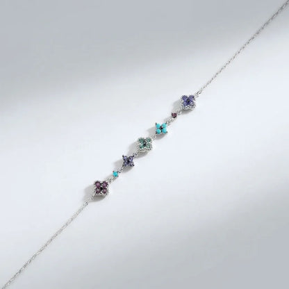 Aurélie Silver Cluster Bracelet - Joie d’Or