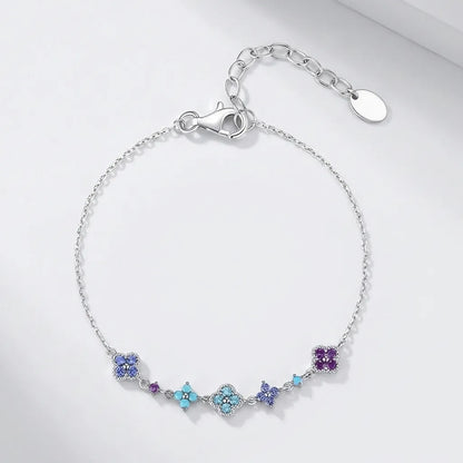 Aurélie Silver Cluster Bracelet - Joie d’Or