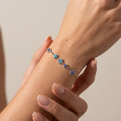 Aurélie Silver Cluster Bracelet - Joie d’Or