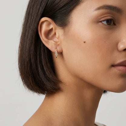 Camille Crystal Cluster Earrings - Joie d’Or
