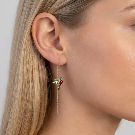 Crystal Hummingbirds Earrings - Joie d’Or
