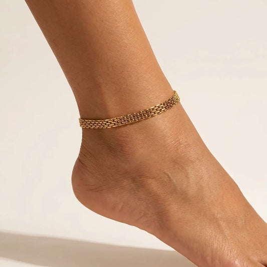 Imara Gold Chain Anklet - Joie d’Or