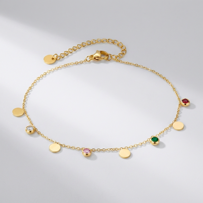 Léna Gold Drops Anklet - Joie d’Or