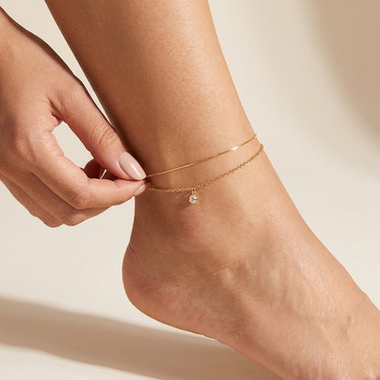 Lora Dainty Anklet - Joie d’Or