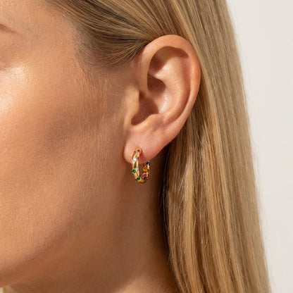 Juliette Crystals Hoops Earrings - Joie d’Or