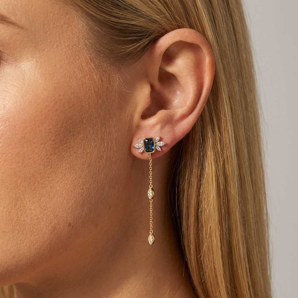 Isabella Noir Drop Earrings - Joie d’Or