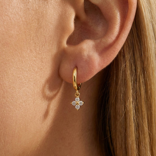 Mia Crystal Clover Earrings - Joie d’Or