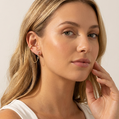 Audra Chain Cuff Earrings - Joie d’Or