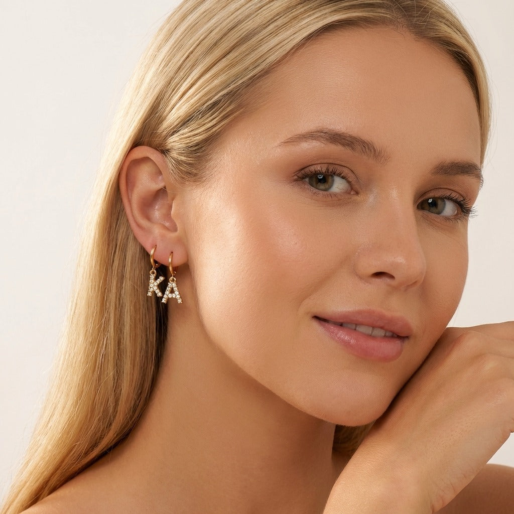 Wilhemina Initial Letter Earrings - Joie d’Or