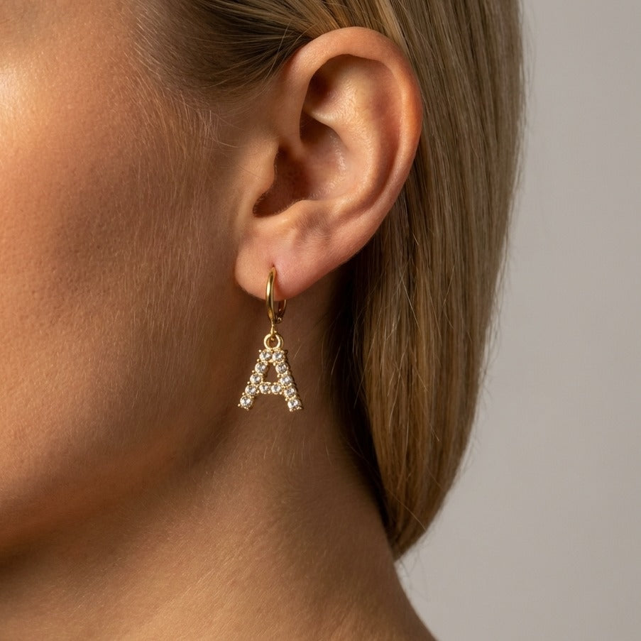 Wilhemina Initial Letter Earrings - Joie d’Or