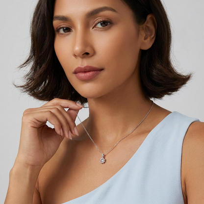 Juliette Rosé Crystal Necklace - Joie d’Or