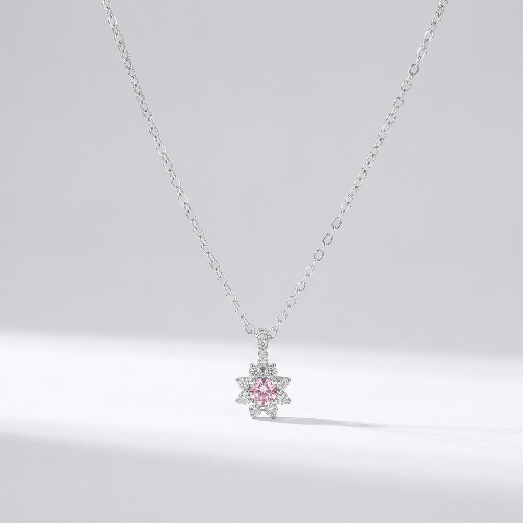 Juliette Rosé Crystal Necklace - Joie d’Or