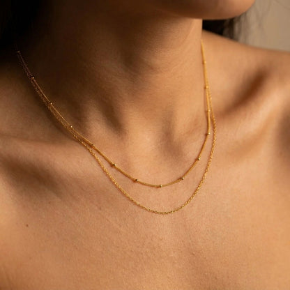Ava Layered Chain Necklace - Joie d’Or