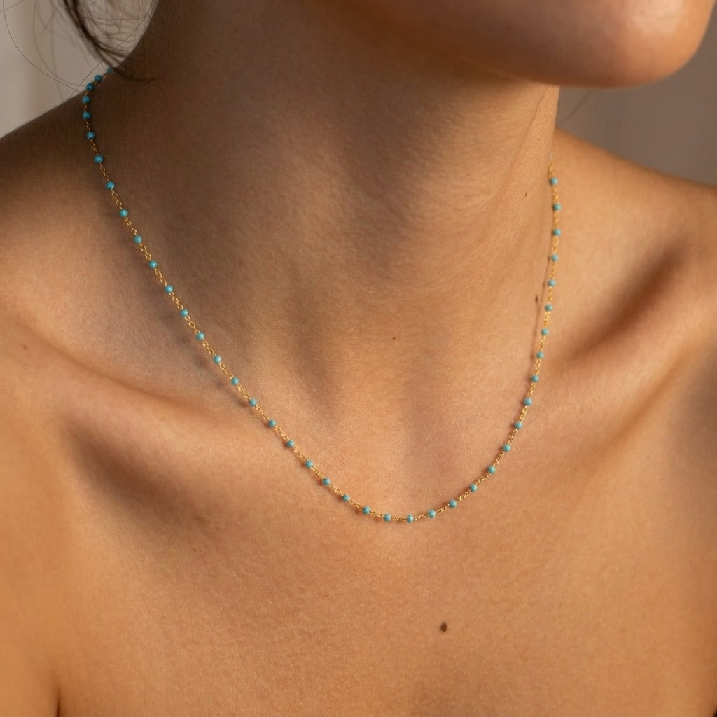 Capri Turquoise Chain Necklace - Joie d’Or