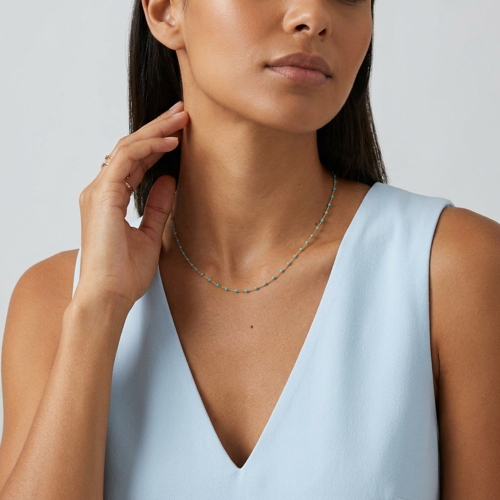Capri Turquoise Chain Necklace - Joie d’Or