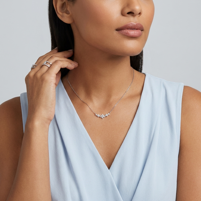 Camille Floral Sparkle Necklace - Joie d’Or