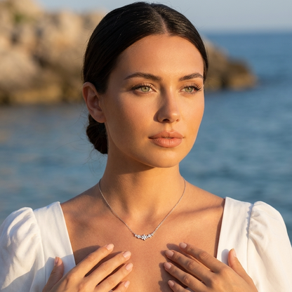 Camille Floral Sparkle Necklace - Joie d’Or