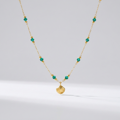 Alla Gold Shell & Beads Necklace - Joie d’Or