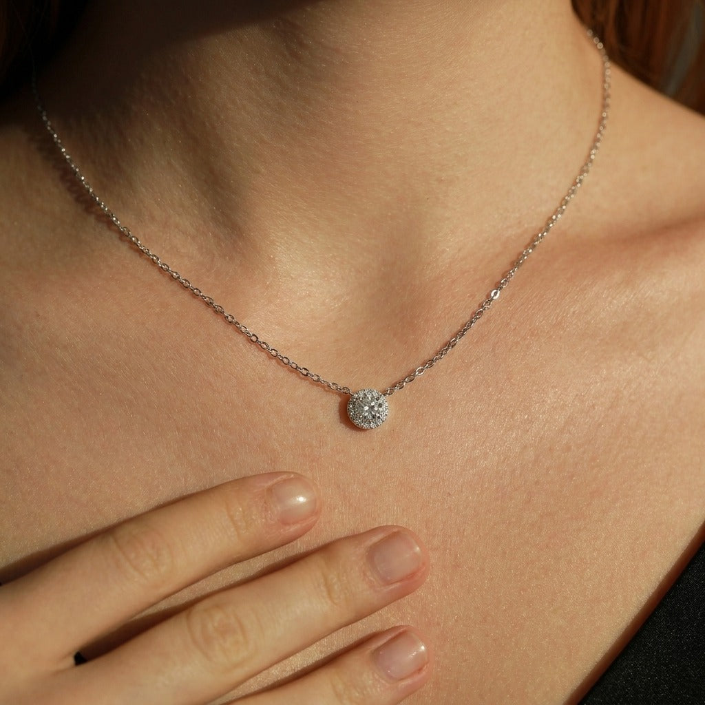 Olivia Cercle Halo Necklace - Joie d’Or