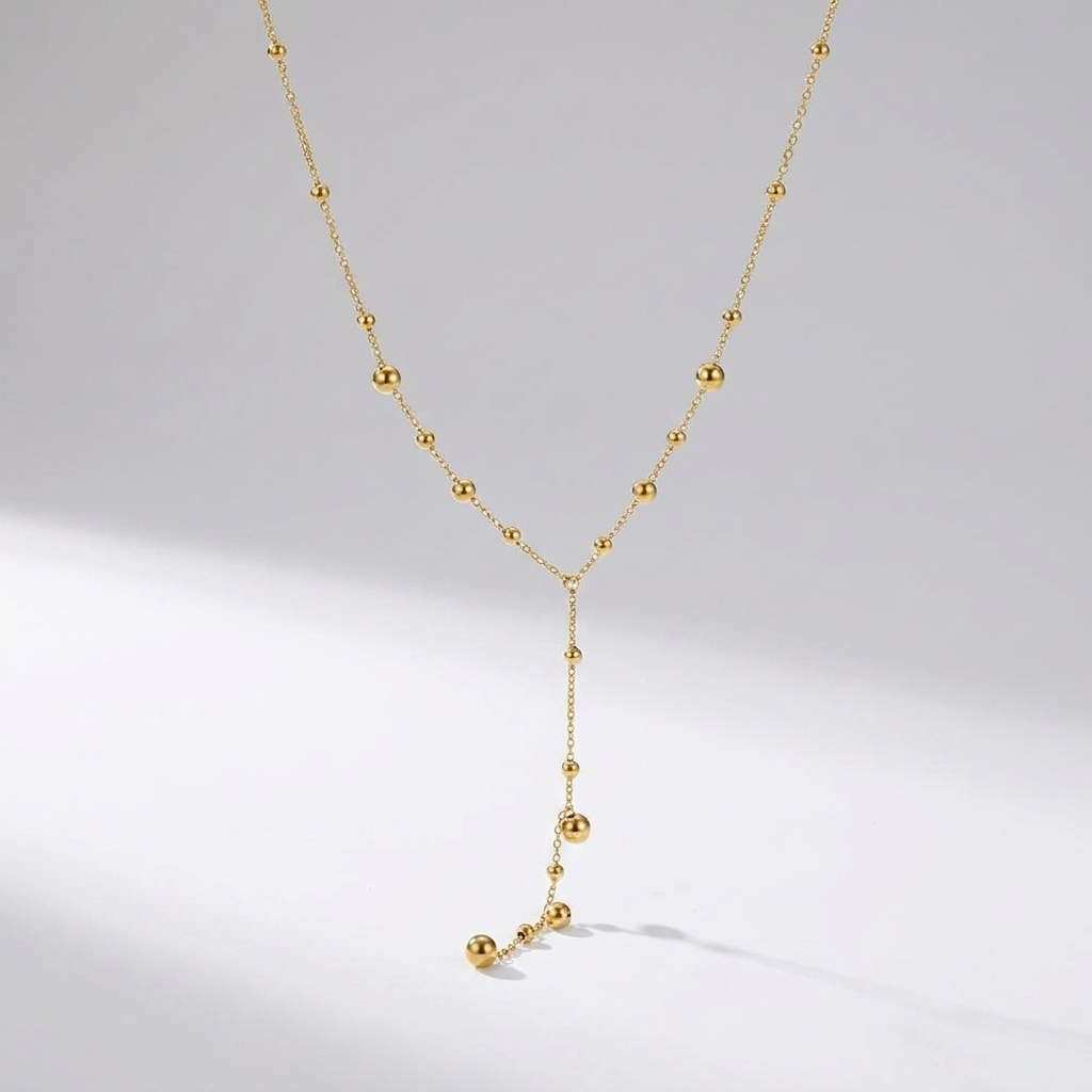 Aurélie Golden Drop Necklace - Joie d’Or