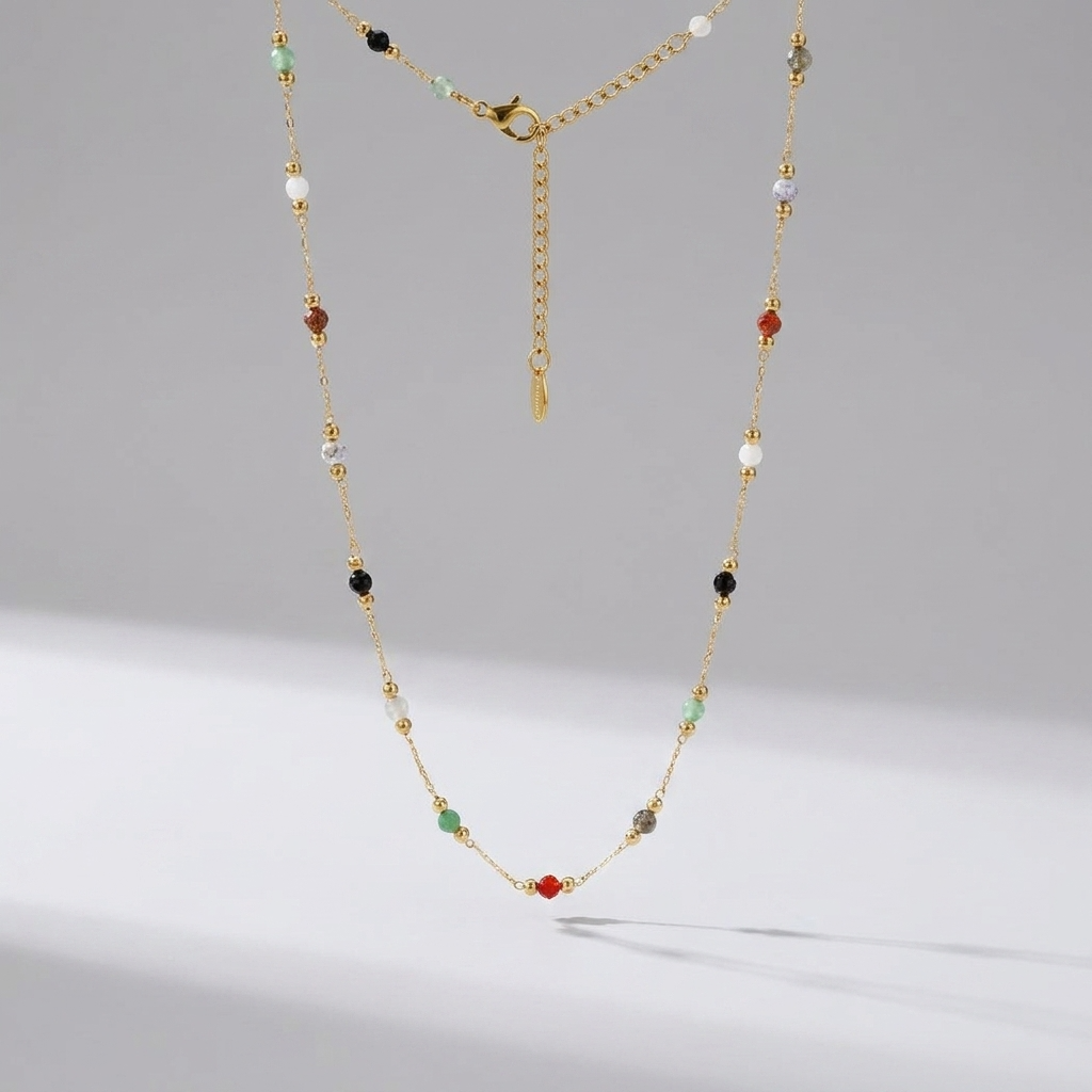Alla Beaded Stone Necklace - Joie d’Or