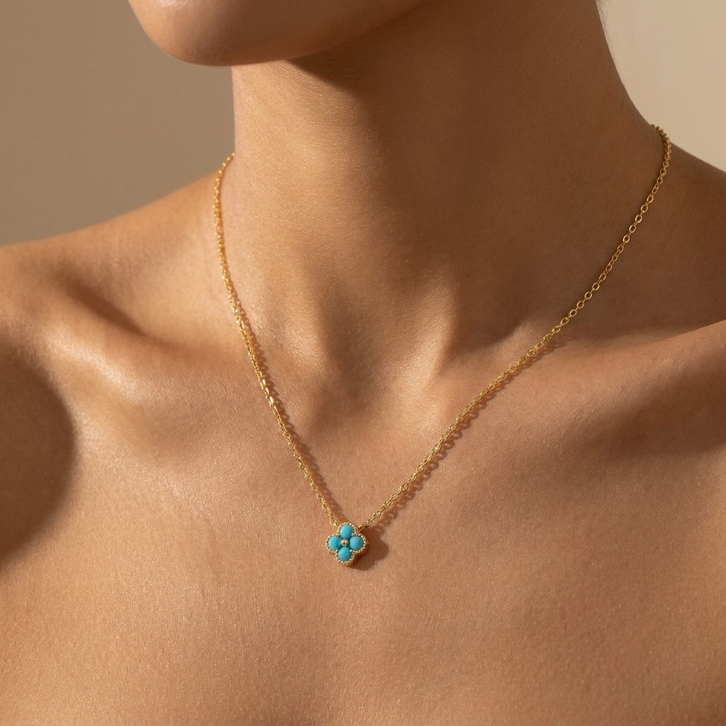 Aurélie Crystal Pendant Necklace - Joie d’Or