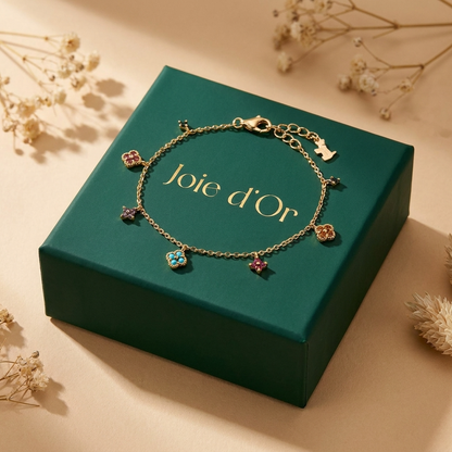 Aurélie Prism Charm Bracelet - Joie d’Or