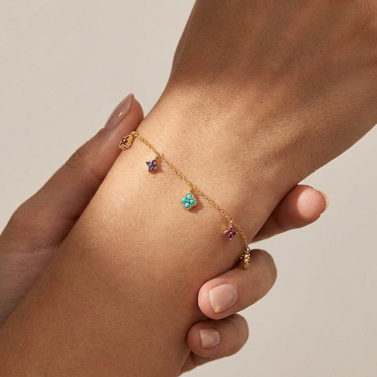 Aurélie Prism Charm Bracelet - Joie d’Or