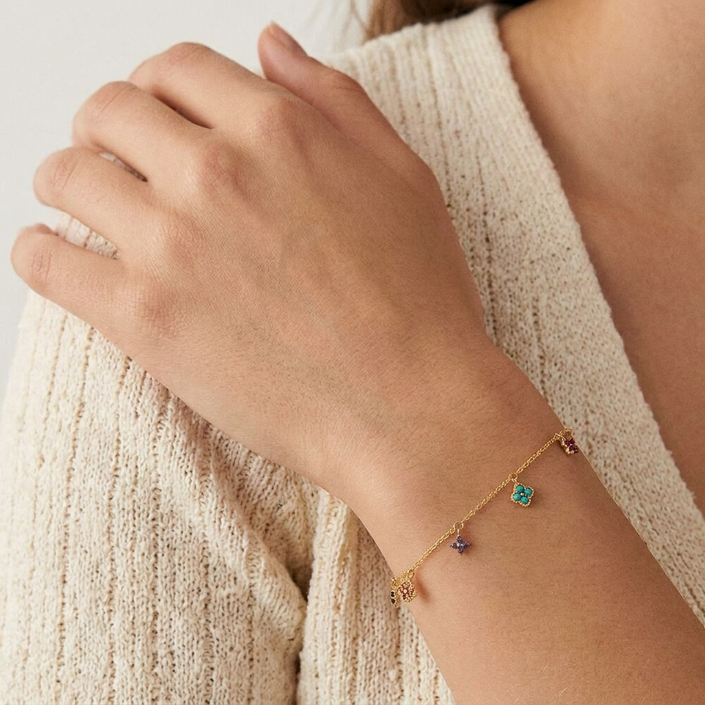 Aurélie Prism Charm Bracelet - Joie d’Or