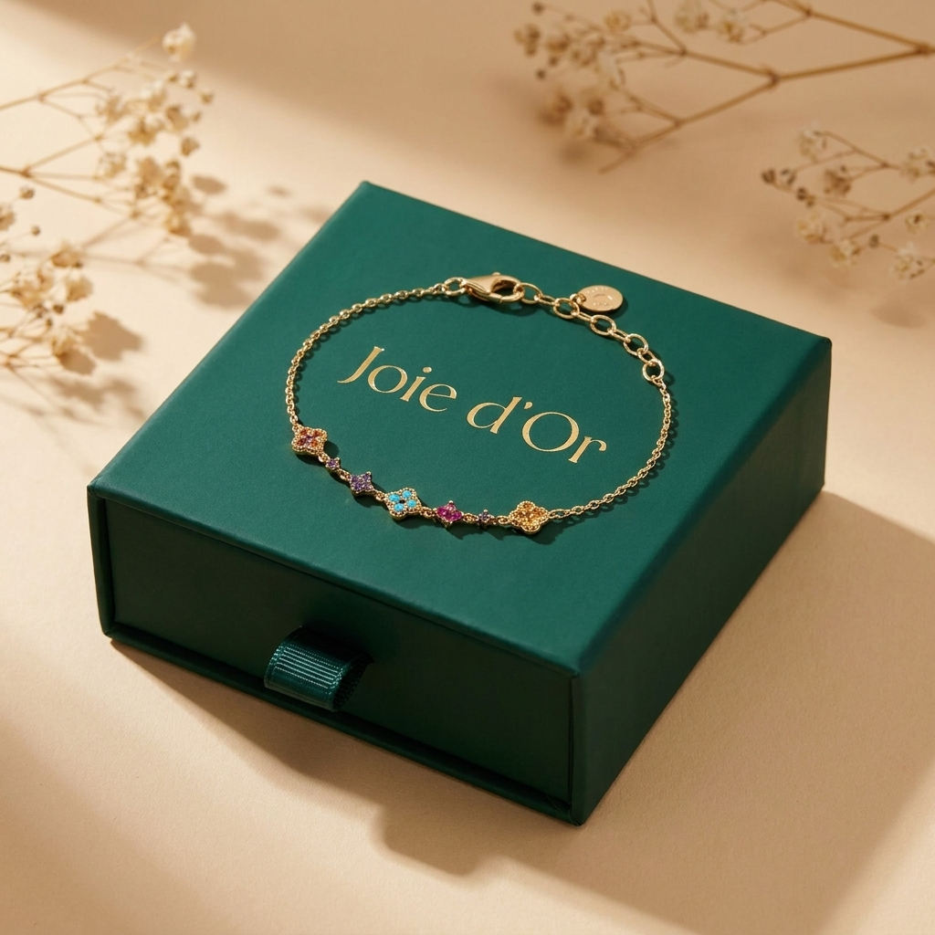 Aurélie Gold Cluster Bracelet - Joie d’Or