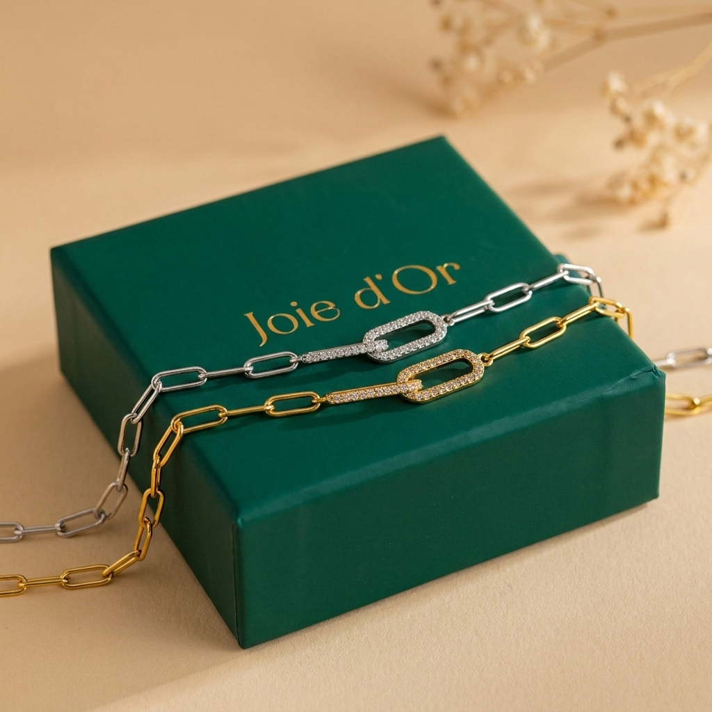 Aurélie Pavé Link Bracelet - Joie d’Or