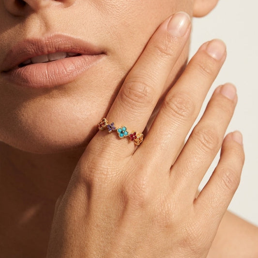 Aurélie Gold Cluster Ring - Joie d’Or