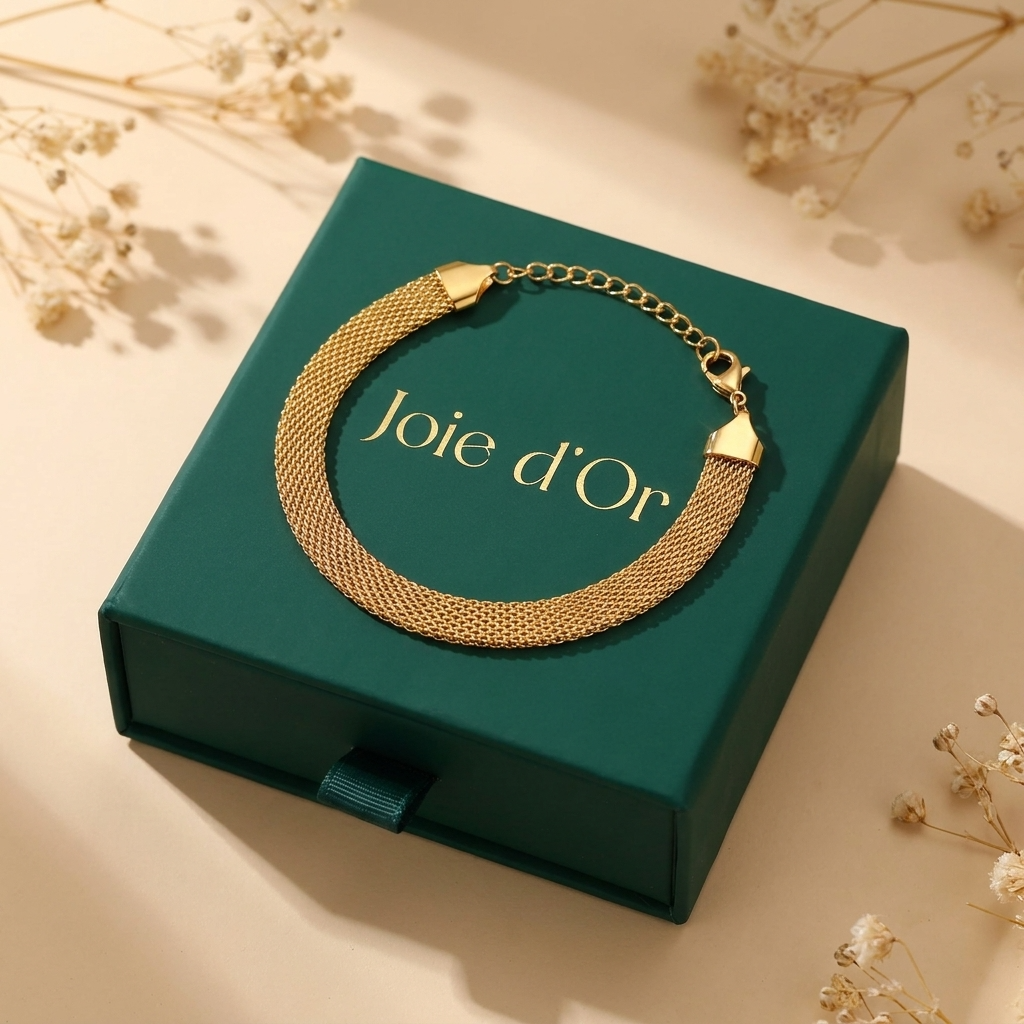 Élise Gold Mesh Bracelet - Joie d’Or
