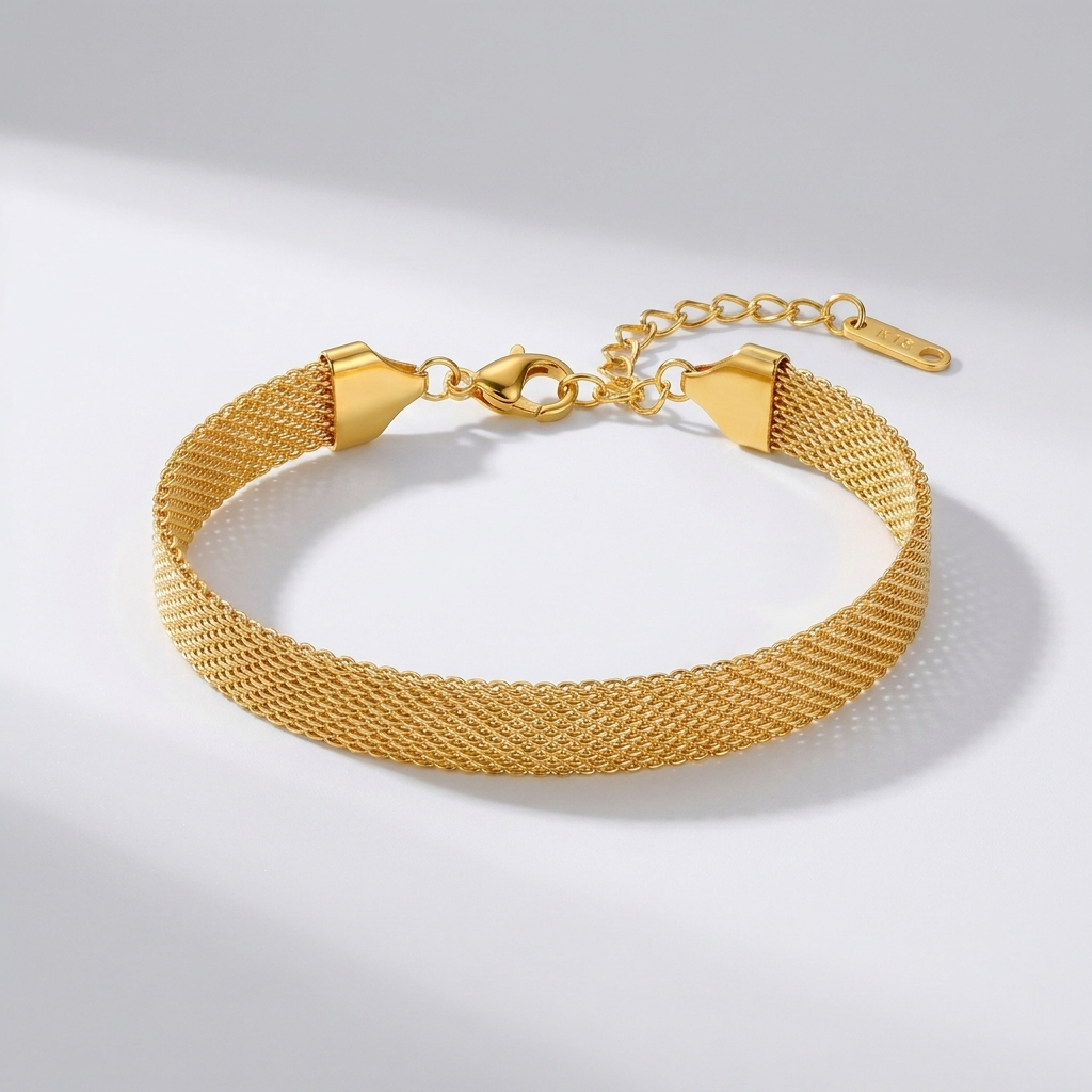 Élise Gold Mesh Bracelet - Joie d’Or