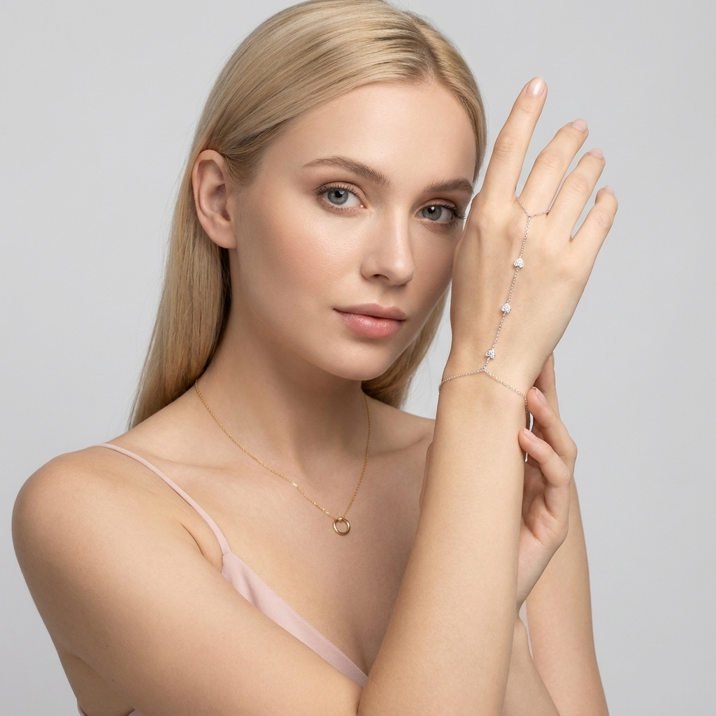 Amélie Crystal Heart Bracelet - Joie d’Or