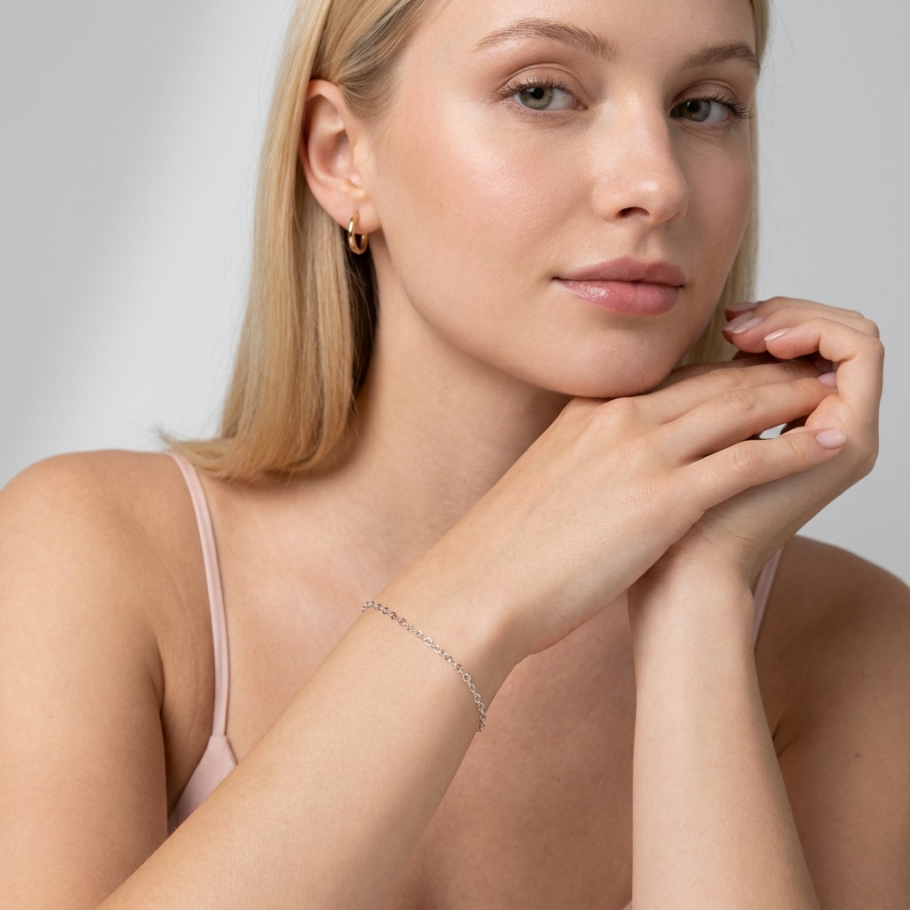 Élodie Chain Heart Bracelet - Joie d’Or